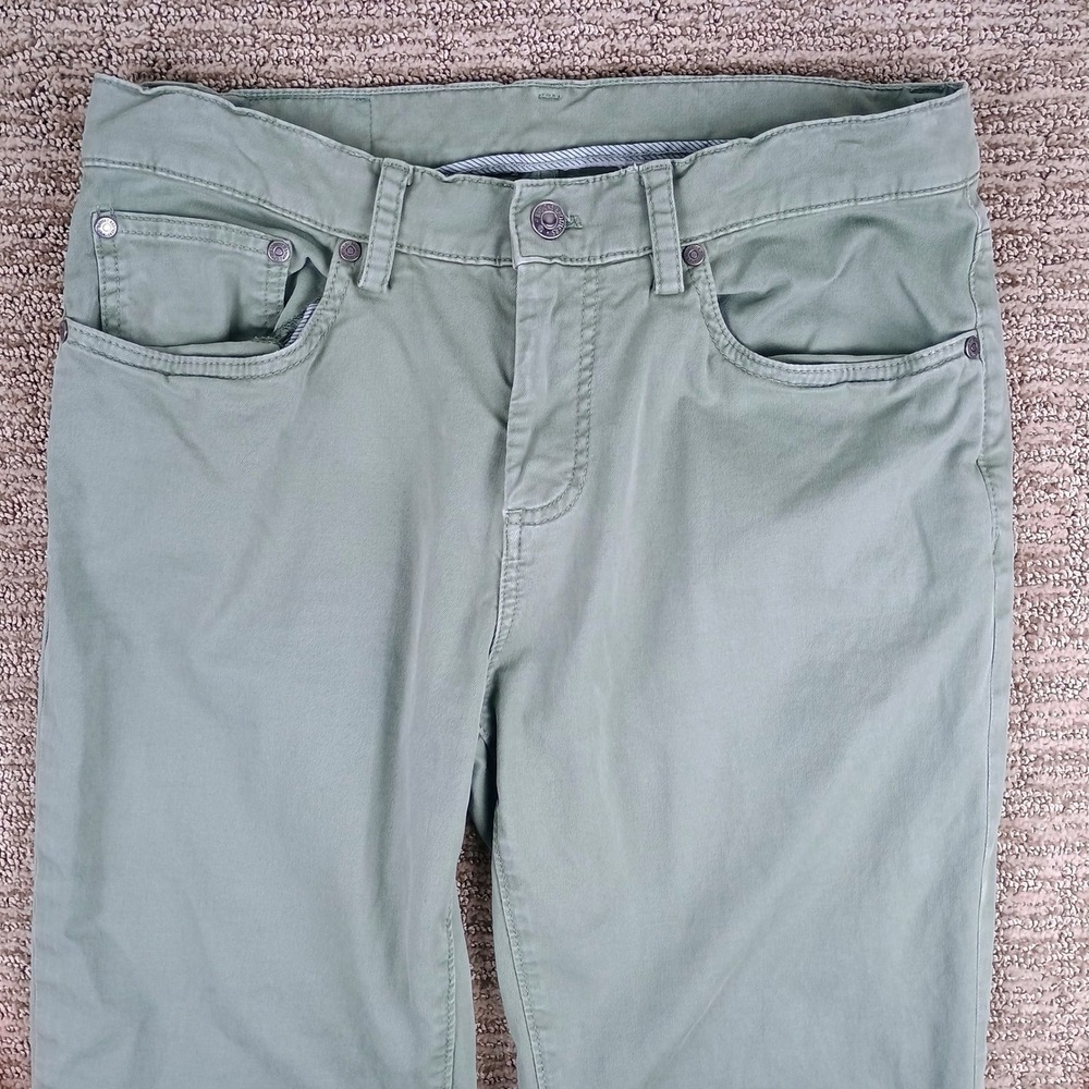 Brooks Brothers Slim Fit Pants Mens 31x30 Sage Green Chino Preppy Aesthetic - Picture 2 of 9